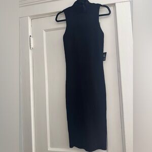 Express Black Midi Dress
